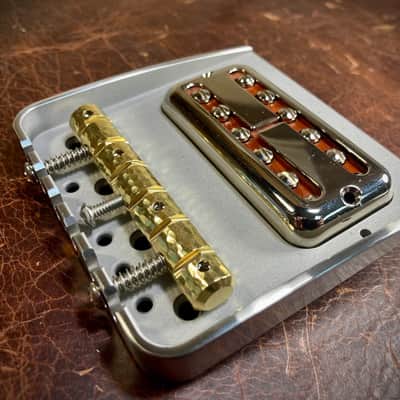 Van Dyke-Harms Filtertron/Bigsby Bridge and Monolithic Saddle Combo 2024 - Stainless Steel image 5