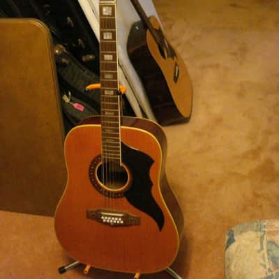 EKO Ranger 12-String Vintage Acoustic Guitar Made in Italy with Chip Case image 2