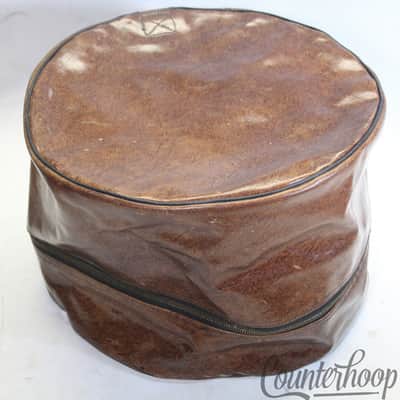 Rogers Naugahyde Leather 9x13"Tom Drum Bag Soft Case Vintage 60s-70s USA image 2