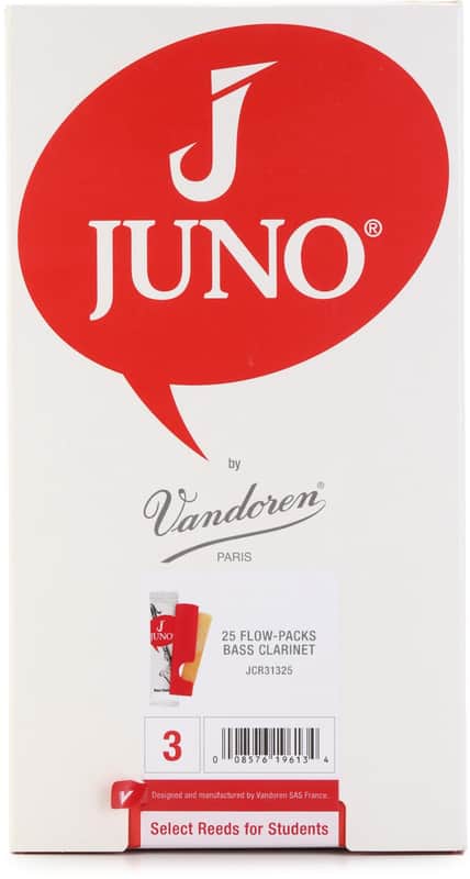 Vandoren JUNO JCR31325 Bass Clarinet Reeds - 3.0 (25-pack) image 1