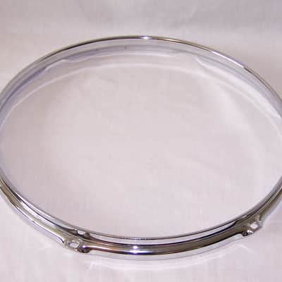 14" Chrome Over Steel 6-Hole Triple Flanged Drum Hoop image 3