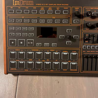 Behringer LM Drum Hybrid 8/12-Bit Sampling Drum Machine 2025 - Present - Black with Wood Sides image 2