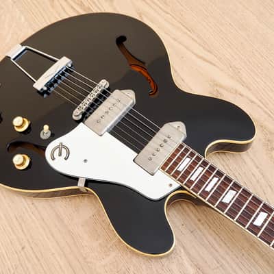 1992 Epiphone Casino Vintage Reissue Electric Guitar Ebony P-90
