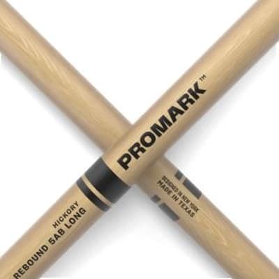 Promark Rebound 5AB Long Hickory Drumstick, Acorn Wood Tip image 3
