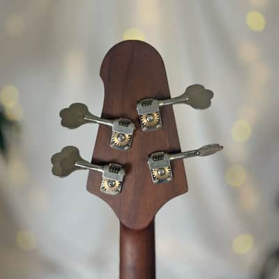 Offbeat Guitars "Hope" 30" Short Scale Bass in Red Diablo on Carved Top Spanish Cedar, Fralin Custom Big Single T-Bird Pickup, Varitone, Leo Quan Badass Hardware image 7