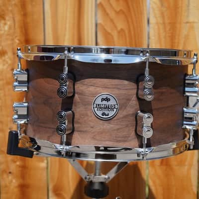 DW/ PDP 13'' Limited Edition |18ply Maple/Walnut Hybrid Shell Natural Satin | 6" x 13" Snare Drum image 1