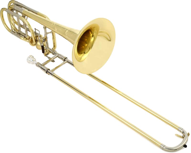 S.E. Shires TBQ36YA Q Series Bass Trombone - Axial Flow - Clear Lacquer image 1