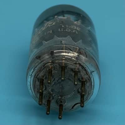 1963 GE 12AU7A ECC82 Vintage Short Gray Plate Halo Getter Preamp Tube! T320 image 6