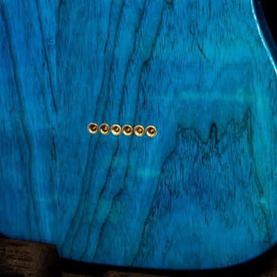 Fender CS American Custom Tele NOS 1-P R3AF MN SBT 2025 - Sapphire Blue Transparent image 14