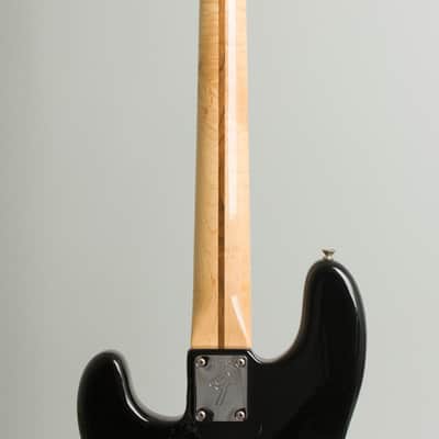 Fender  Precision Bass Solid Body Electric Bass Guitar (1975), ser. #647091, black tolex hard shell case. image 9