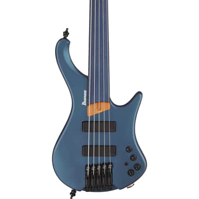 Ibanez Bass Workshop EHB1005F-AOM Fretless Arctic Ocean Matte - 5-String Electric Bass image 4