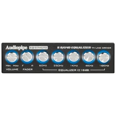 Audiopipe 5 band graphic equalizer 7V line driver EQ-57MOTO image 3