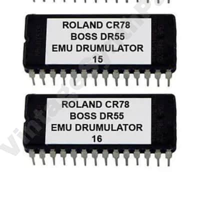 Alesis HR16 / HR16B Soundchip Upgrade Roland CR-78, Boss DR-55 & Emu Drumulator Rom Eprom CR78 DR55 HR-16 HR16B