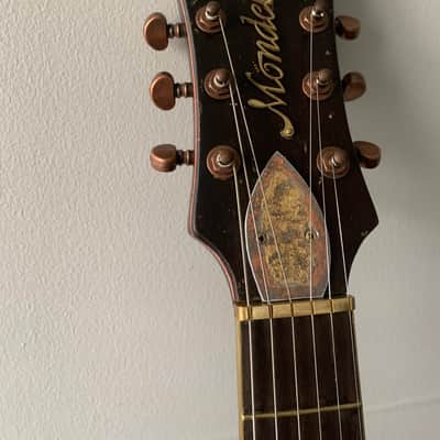 Mondell Custom Guitars Model T “Spanish Galleon” 2023 - Gold Leaf Metal Mosaic Top - Brazilian Rosewood Fingerboard image 18