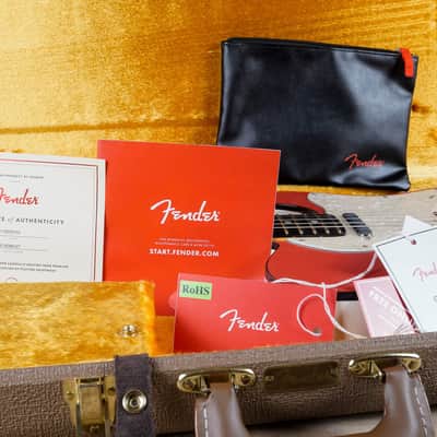Fender Two Tone Thinline Telecaster 2019 Fiesta Red/Arctic White USA w/ OHSC image 3