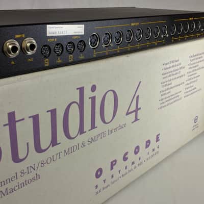 Opcode Studio 4 MIDI & SMPTE Interface (1992) image 3