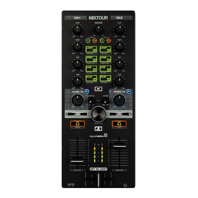 Reloop MIXTOUR PRO Portable Travel 4-Deck DJ Controller with Audio Interface image 1