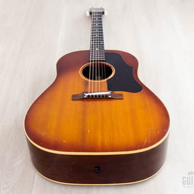 1961 Gibson J-45 ADJ Vintage Dreadnought Acoustic Guitar Cherry Sunburst w/ Case image 12