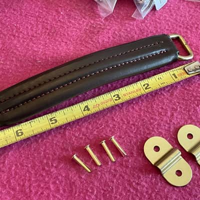 NOS leather guitar case handle for Hiscox Calton mark leaf skb gator crossrock image 13