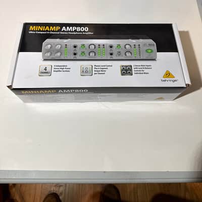 Behringer MiniAmp AMP800 4-Channel Stereo Headphone Amplifier 2001 - Present - Standard image 1