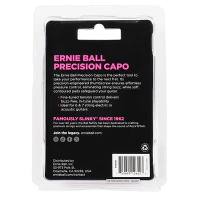 Ernie Ball Precision Capo - Black Bild 4