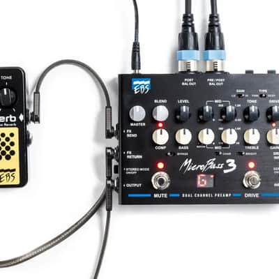 EBS MicroBass 3 Bass Preamp + 2x EBS 18cm Premium Gold Bundle Bild 5