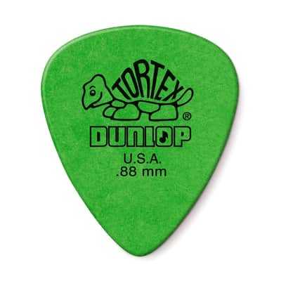 Dunlop - 418P088 Tortex - Standard Guitar Picks - .88MM - Pack of 12 image 1