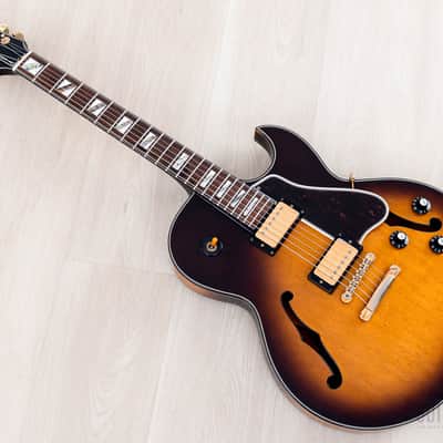 1990 Greco RS-90 Clear Sound Project Vintage Semi-Hollow ES-Style Guitar Sunburst, Japan Fujigen image 12
