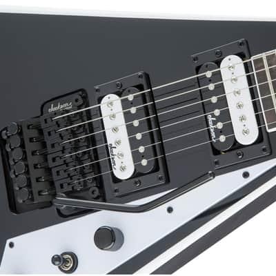 Jackson JS Series JS32 Rhoads with Amaranth Fretboard 2019 - Present - Black with White Bevels image 6
