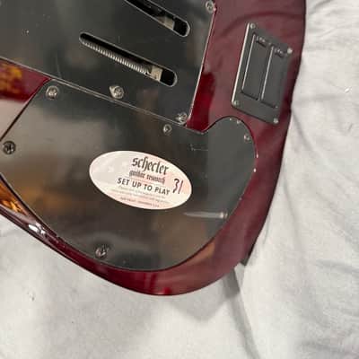 Schecter Hellraiser C-1 FR S Sustainiac 2013 - Present - Black Cherry with Guitar Bag image 2