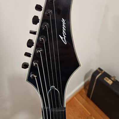 Grzenia 7 string guitar, single-cut with Firebird style headstock image 4