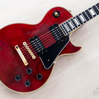 1975 Gibson Les Paul Custom Vintage Guitar Cherry w/ T Tops, Case image 1