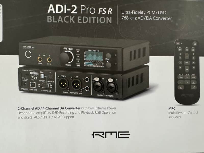 RME ADI-2 PRO FS R Black Edition AD/DA Converter | Reverb