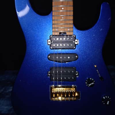 MINT!! Charvel Pro-Mod DK24 HSH 2PT CM Caramelized Maple Neck Mystic Blue 7.4lbs! / Authorized Dealer SAVE image 14