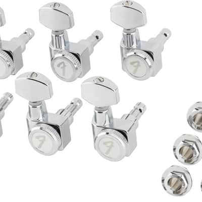 Genuine Fender ALL SHORT POST/Locking/2-pin/F-Logo/Chrome Strat/Tele Tuners image 1