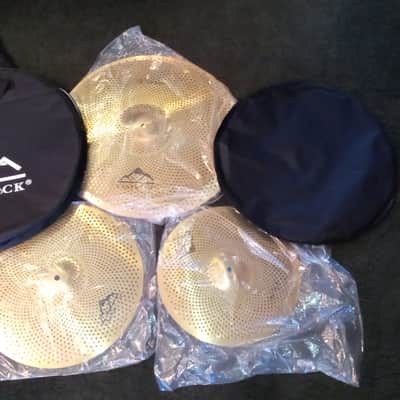 EASTROCK Low Volume Cymbal Pack - 5 Piece Set, 14" Hi-Hat + 16" & 18" Crashes + 20" Ride with Cymbal Bag and Felts image 4