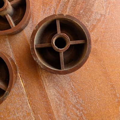 Unbranded Vintage Bakelite Amplifier Knobs Qty 3 1940s Brown image 7