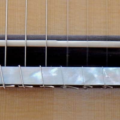 Patrick Mailloux spruce double top/ elevated fretboard/arm rest/sound port image 9