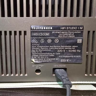 Telefunken HiFi Studio 1M Rare Vintage Cassette Boombox 220V Serviced Warranty image 14