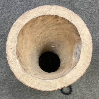 Authentic African 10.5 in. Goatskin Djembe Drum Handmade in Guinea (Pre-Owned) image 2