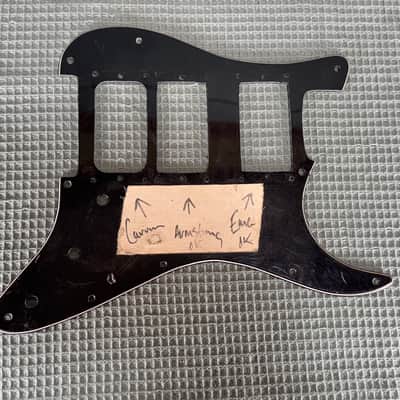 Frank Zappa Personally Owned & Used Black Fender Stratocaster Pickguard image 1