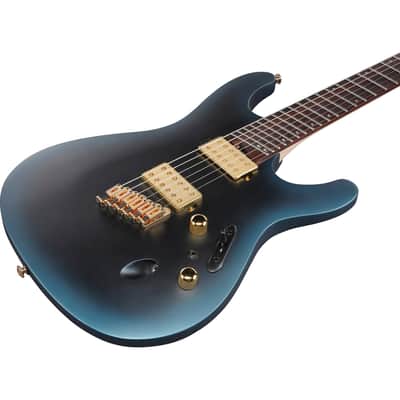 Ibanez SML721 Axe Design Lab Multi-Scale Guitar - Midnight Arctic Ocean Matte image 5