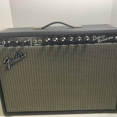 Fender '65 Deluxe Reverb Reissue 22-Watt 1x12" Guitar Combo 1994 - Present - Black imagen 2
