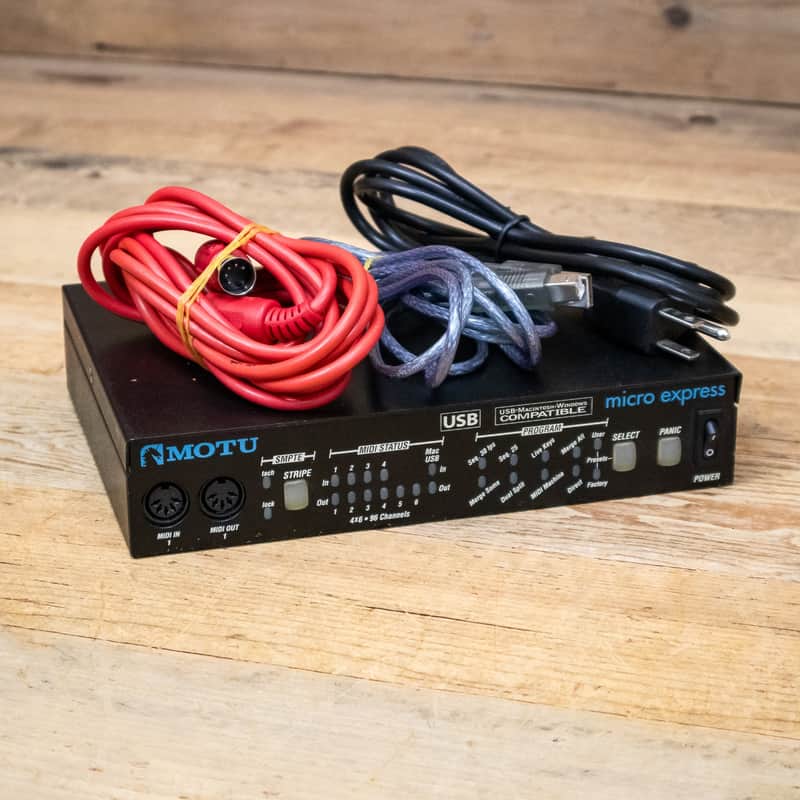 MOTU micro express 4x6 USB Bus-Powered MIDI Interface with SMPTE U286516 image 1