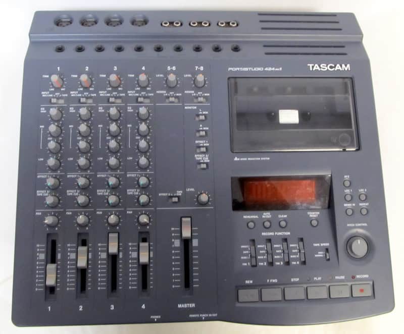 Used TASCAM 424 MK II Portastudio 4 Track Cassette Recorder VGC image 1