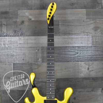 Pre-Owned Big H Design Splatocaster - Metallic Yellow with Hard Shell Case image 4