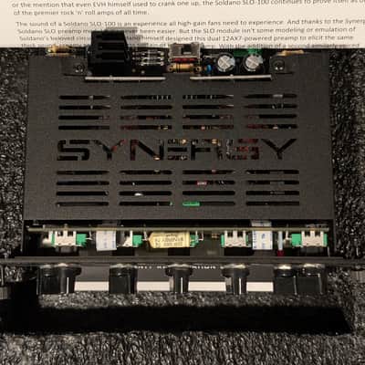 Synergy Soldano SLO (v1) preamp module with original box and docs image 2