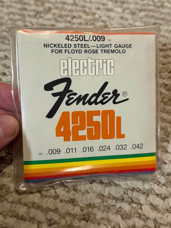 Fender .9 Gauge Strings 4250L Floyd Rose Set Vintage (1990s) RARE