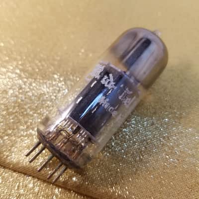 Raytheon 12BH7A tNOS AT1000 TESTED Balanced! PI Vacuum Tube black plate 12BH7 dual triode 1951-1959 image 9