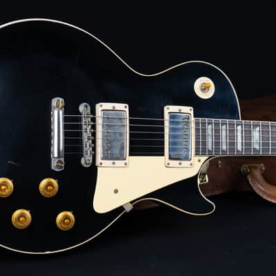 Gibson 1958 Les Paul Standard Murphy Lab Light Aged - Ebony Top / Metallic Sea Green Back! One Off image 16